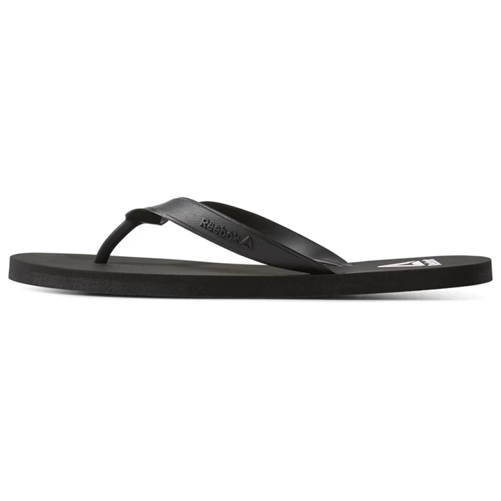 Chanclas Reebok Cash Flip Hombre Negras Blancas | 684051VIU