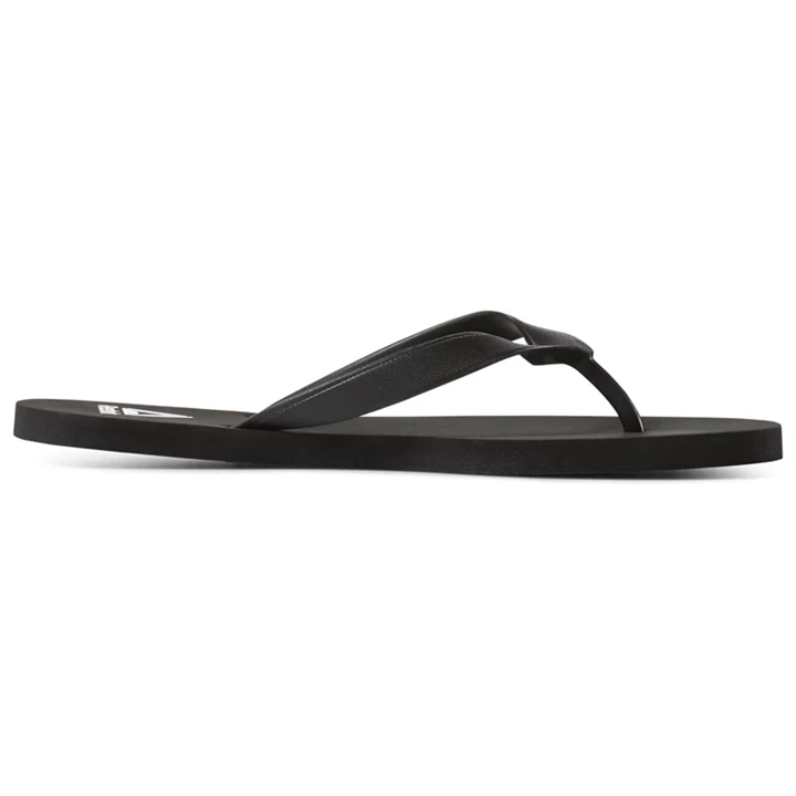 Chanclas Reebok Cash Flip Hombre Negras Blancas | 684051VIU