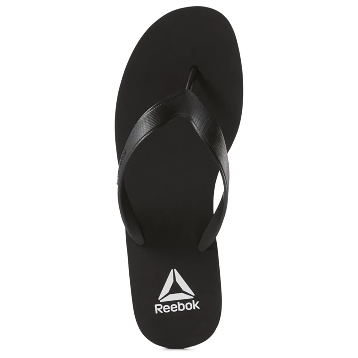 Chanclas Reebok Cash Flip Hombre Negras Blancas | 684051VIU