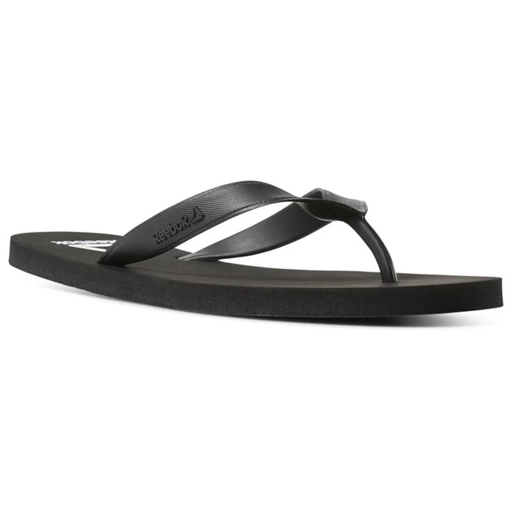 Chanclas Reebok Cash Flip Hombre Negras Blancas | 684051VIU