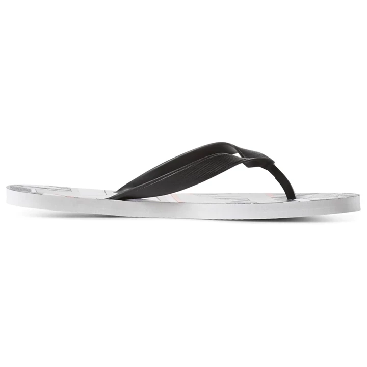 Chanclas Reebok Cash Flip Hombre Negras Blancas Rojas | 752941KOD