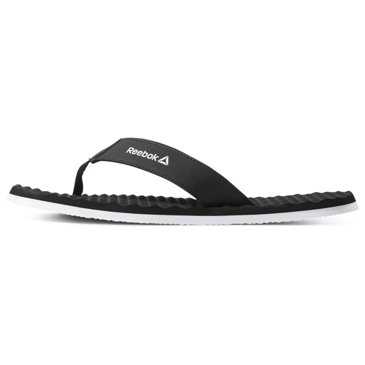 Chanclas Reebok Misces Hombre Negras Blancas | 680749AUI