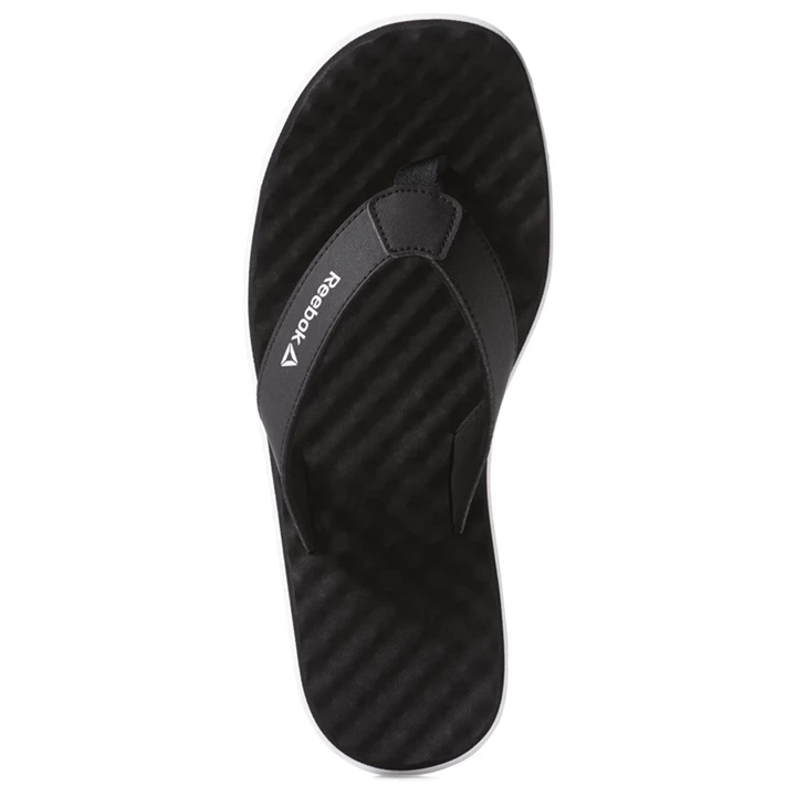 Chanclas Reebok Misces Hombre Negras Blancas | 680749AUI