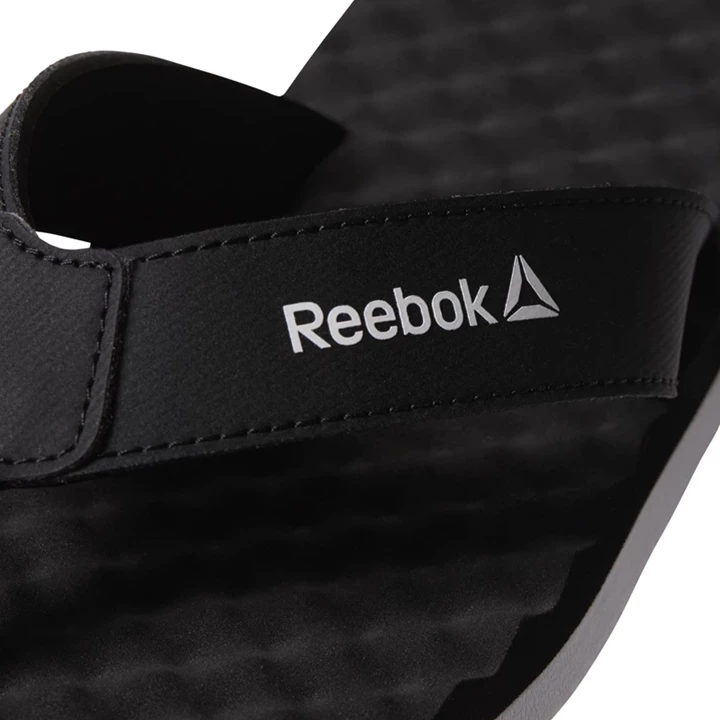 Chanclas Reebok Misces Hombre Negras Blancas | 680749AUI