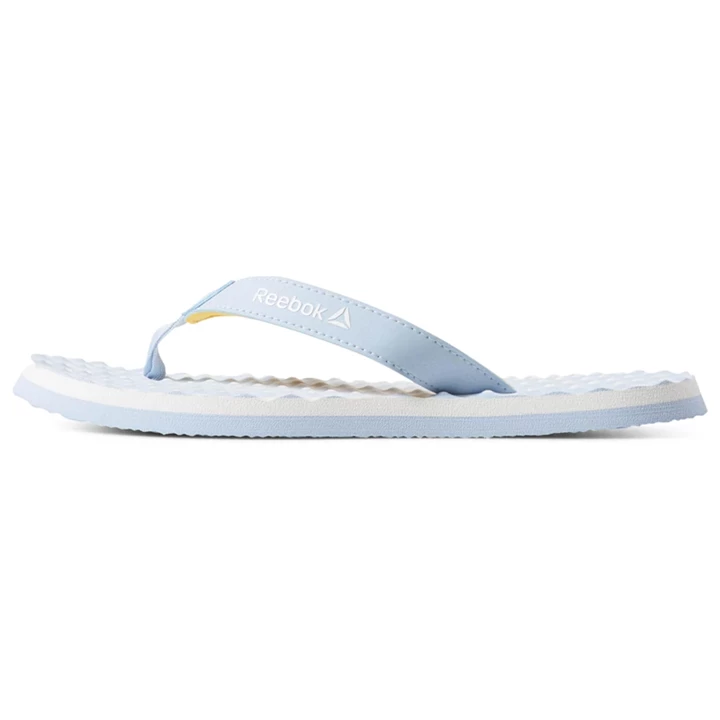 Chanclas Reebok Misces Mujer Blancas Doradas | 469017DAO