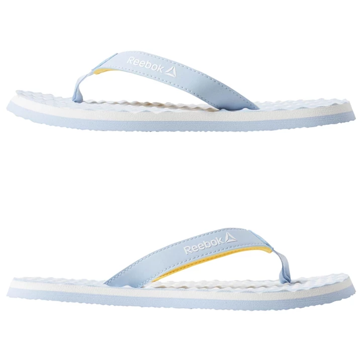 Chanclas Reebok Misces Mujer Blancas Doradas | 469017DAO