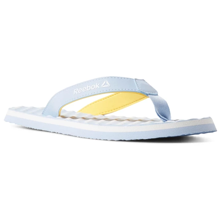 Chanclas Reebok Misces Mujer Blancas Doradas | 469017DAO