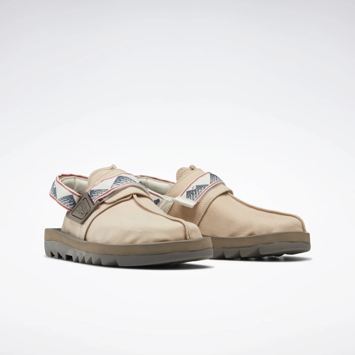 Sandalias Reebok Beatnik Hombre Beige Gris Blancas | 596803SYI