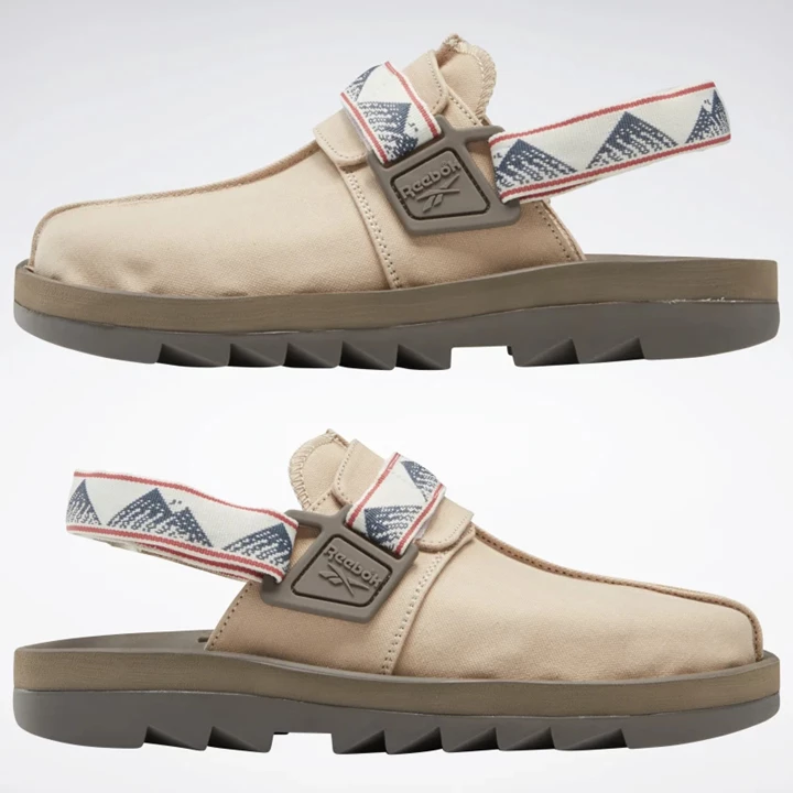 Sandalias Reebok Beatnik Hombre Beige Gris Blancas | 596803SYI