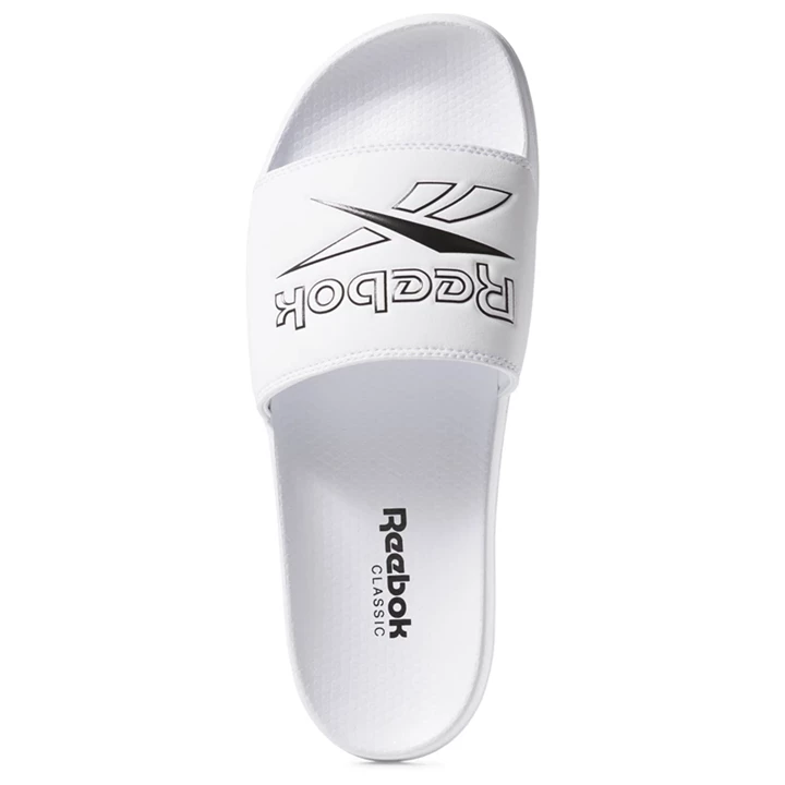 Sandalias Reebok Classic Chanclas Hombre Blancas Negras | 193478IYE