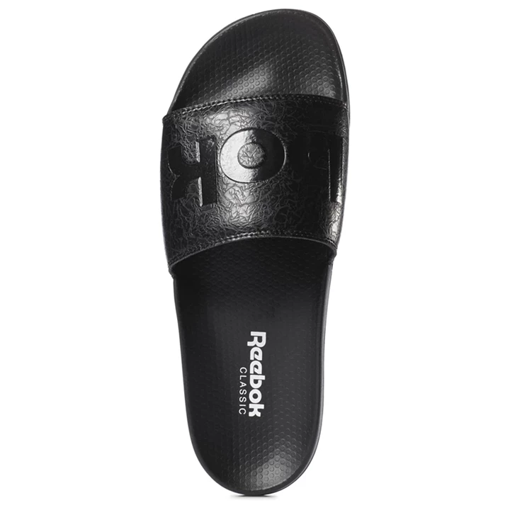 Sandalias Reebok Classic Chanclas Hombre Negras Blancas | 370284IGN