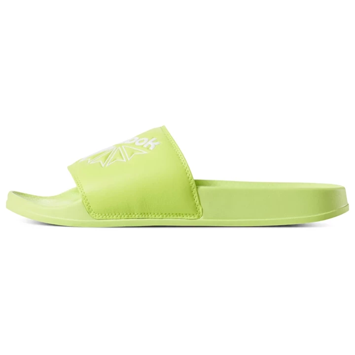 Sandalias Reebok Classic Chanclas Hombre Verde Blancas | 469503FIG