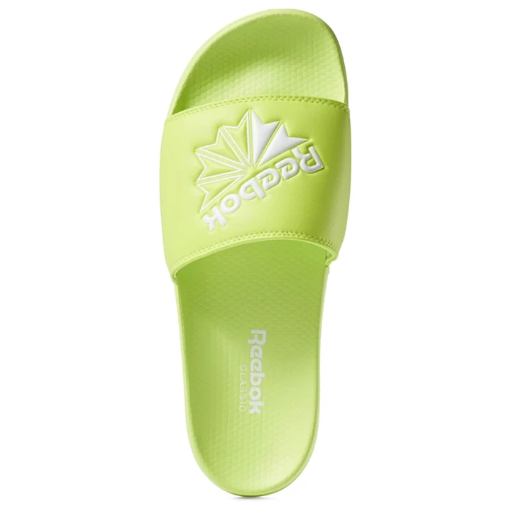 Sandalias Reebok Classic Chanclas Hombre Verde Blancas | 469503FIG