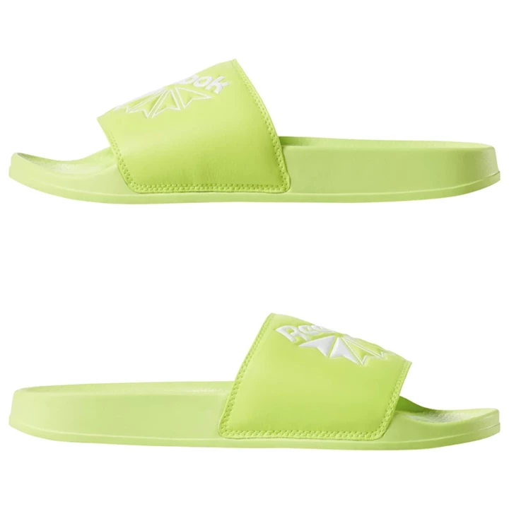 Sandalias Reebok Classic Chanclas Hombre Verde Blancas | 469503FIG