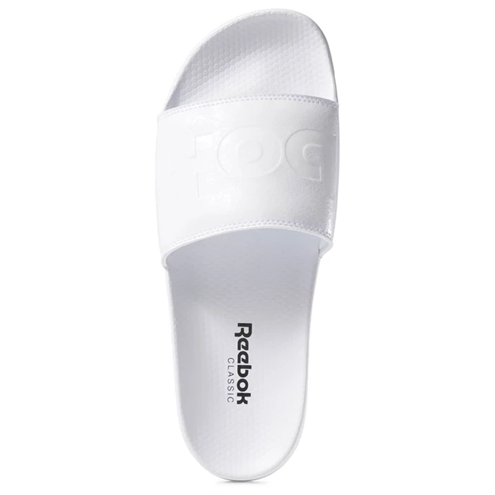 Sandalias Reebok Classic Chanclas Hombre Blancas Negras | 908623LUJ