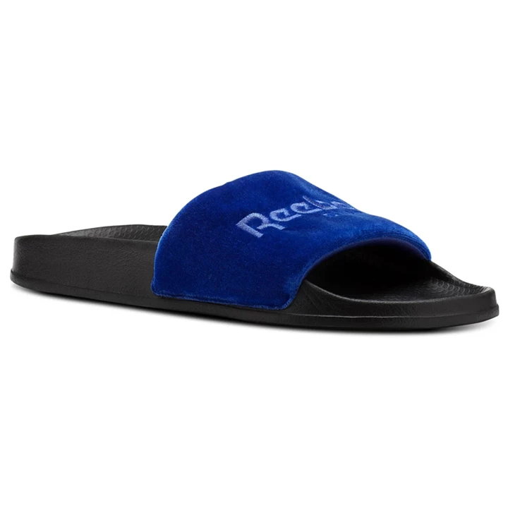 Sandalias Reebok Classic Chanclas Hombre Azul Real Azules Negras Blancas | 973401ZHV