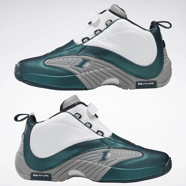 Zapatillas Baloncesto Reebok Answer IV Hombre Turquesa Oscuro Blancas Gris | 865091VYP