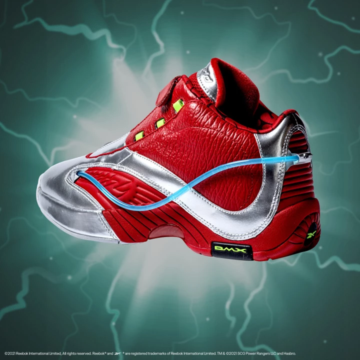 Zapatillas Baloncesto Reebok Power Rangers Answer IV Hombre Plateadas Rojas | 497326XLC