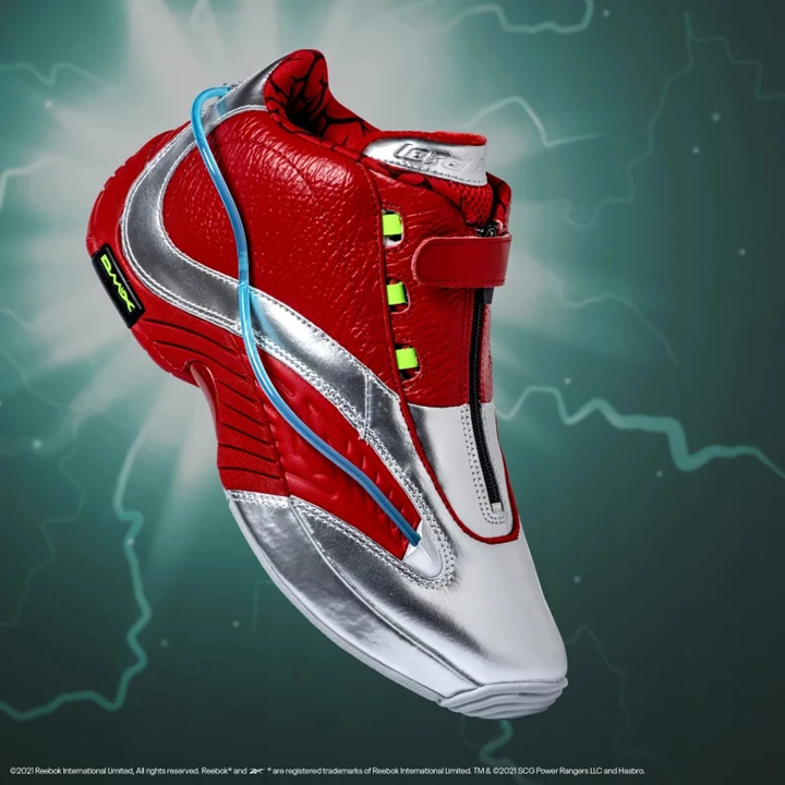 Zapatillas Baloncesto Reebok Power Rangers Answer IV Hombre Plateadas Rojas | 497326XLC