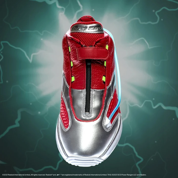 Zapatillas Baloncesto Reebok Power Rangers Answer IV Hombre Plateadas Rojas | 497326XLC