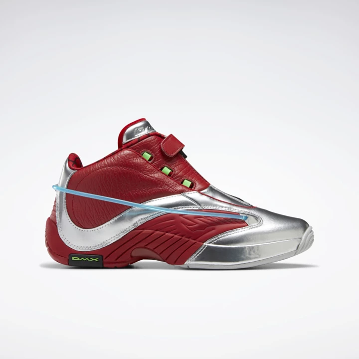 Zapatillas Baloncesto Reebok Power Rangers Answer IV Hombre Plateadas Rojas | 497326XLC