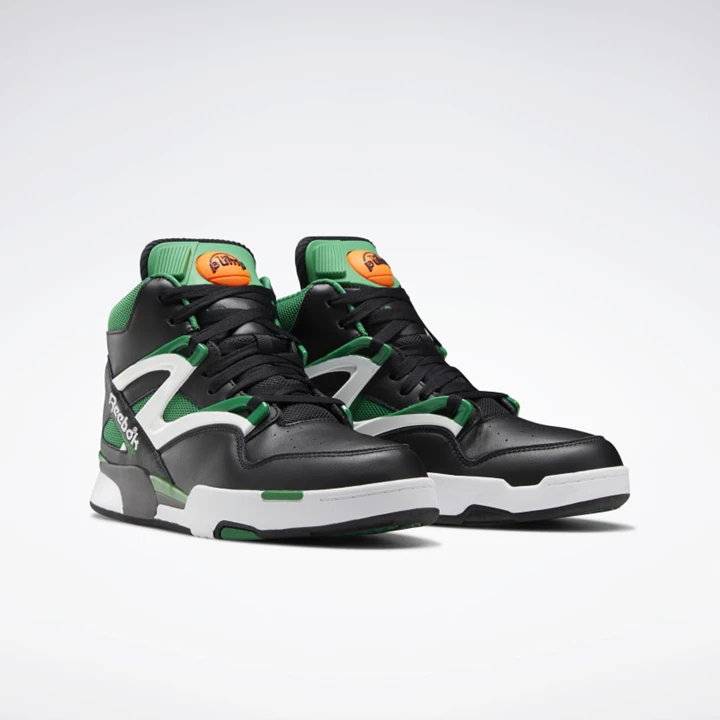 Zapatillas Baloncesto Reebok Pump Omni Zone II Hombre Negras Verde Blancas | 751638JSP