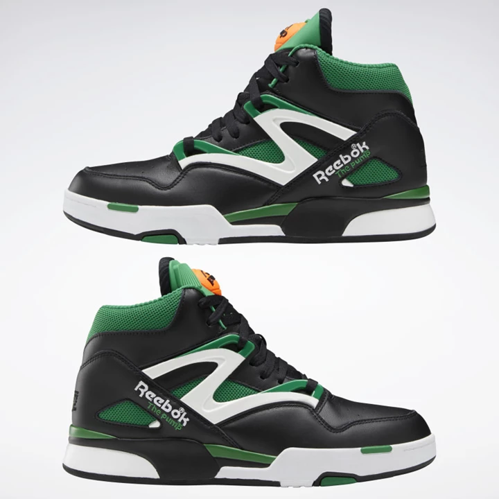 Zapatillas Baloncesto Reebok Pump Omni Zone II Hombre Negras Verde Blancas | 751638JSP