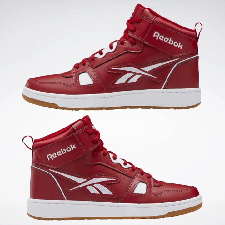 Zapatillas Baloncesto Reebok Resonator Mid Hombre Rojas Rojas Blancas | 703284HJF