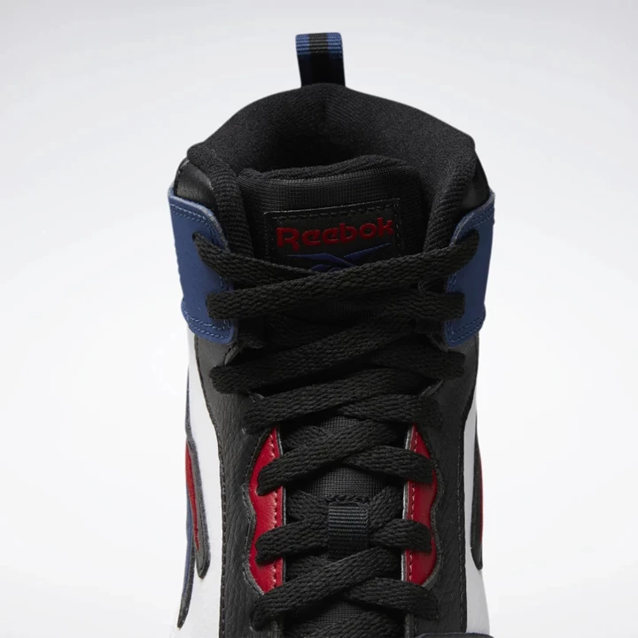 Zapatillas Baloncesto Reebok Resonator Mid Hombre Blancas Negras Azules | 803274LPK