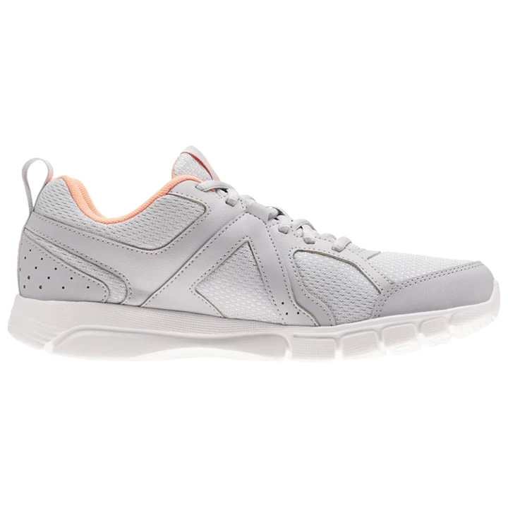 Zapatillas Deportivos Reebok 3D FUSION TR Mujer Gris Rosas Blancas | 039182HIM