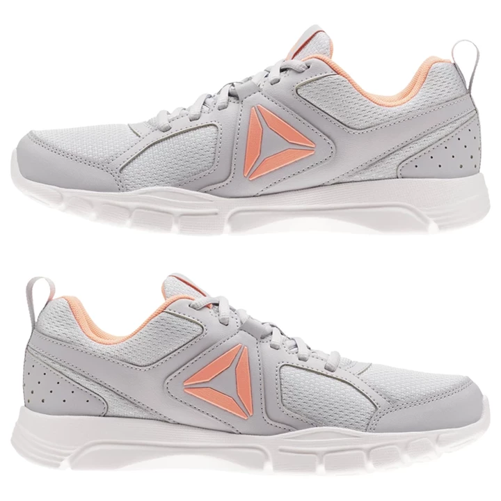 Zapatillas Deportivos Reebok 3D FUSION TR Mujer Gris Rosas Blancas | 039182HIM