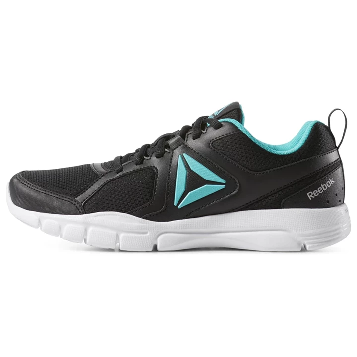 Zapatillas Deportivos Reebok 3D FUSION TR Mujer Negras Turquesa Blancas Plateadas | 168450FYK