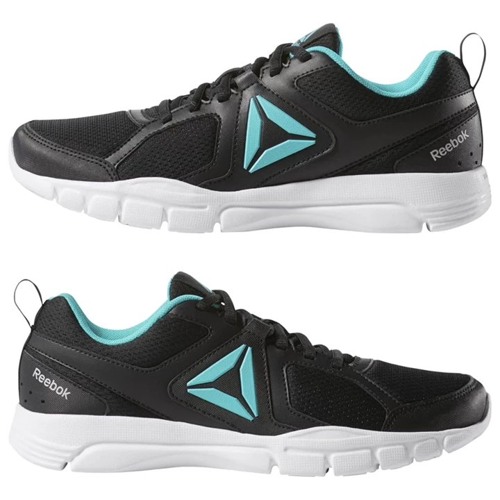 Zapatillas Deportivos Reebok 3D FUSION TR Mujer Negras Turquesa Blancas Plateadas | 168450FYK