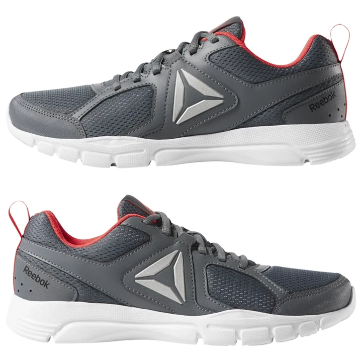 Zapatillas Deportivos Reebok 3D FUSION TR Mujer Gris Rojas Negras Blancas Plateadas | 583946BAZ