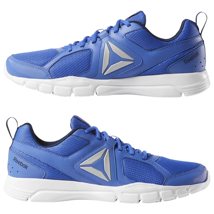 Zapatillas Deportivos Reebok 3D FUSION TR Hombre Azul Marino Blancas Plateadas | 704932UZB