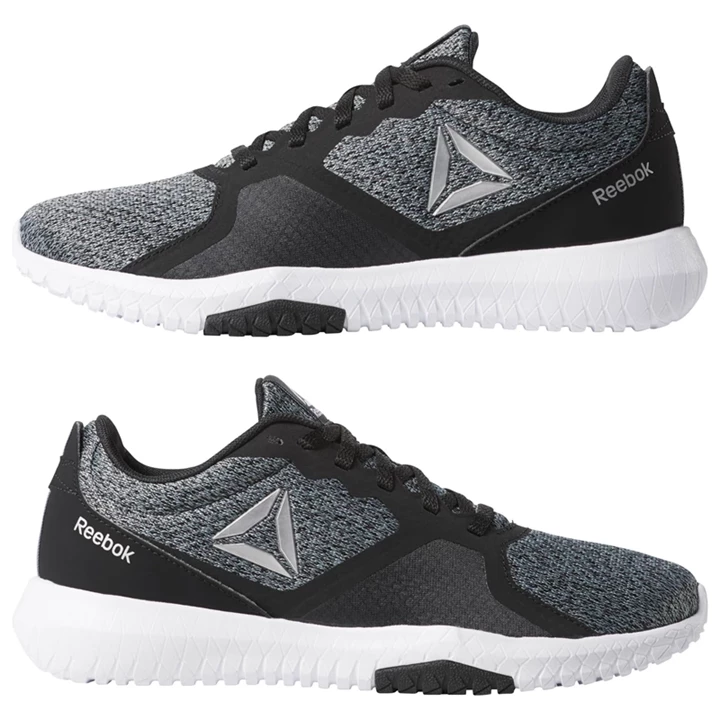 Zapatillas Deportivos Reebok Flexagon Force Mujer Negras Gris Blancas Plateadas | 709613NVF