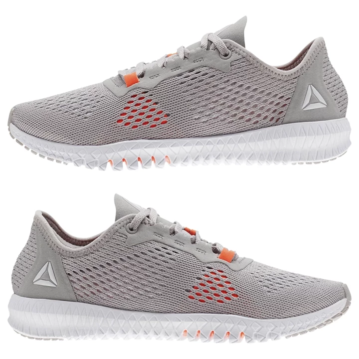 Zapatillas Deportivos Reebok Flexagon Mujer Gris Rojas Blancas | 392701NVM