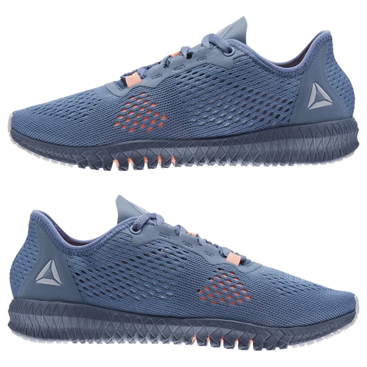 Zapatillas Deportivos Reebok Flexagon Mujer Azules Gris Rosas | 689145NIY