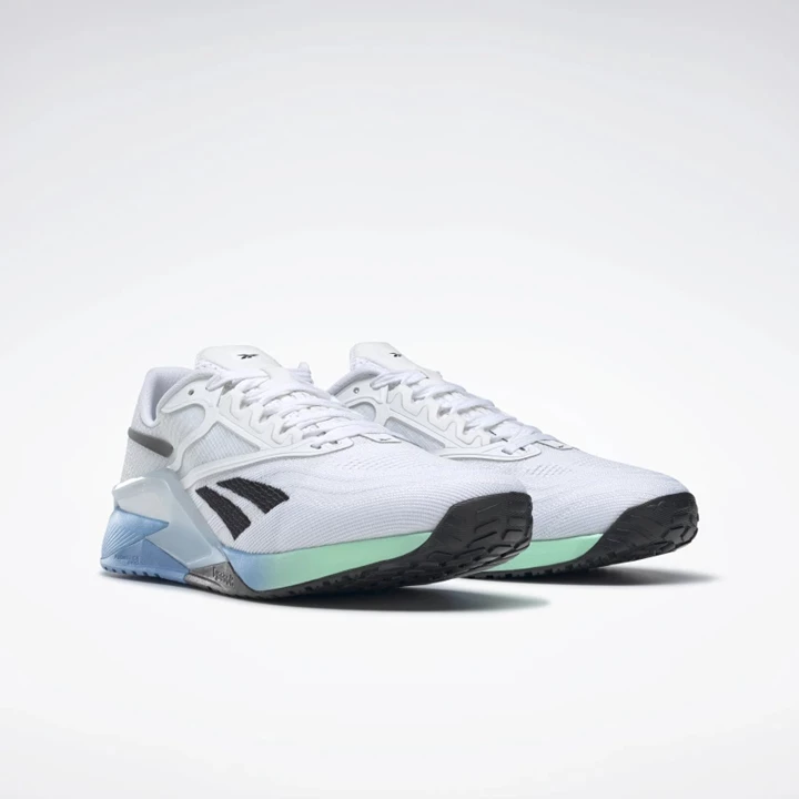 Zapatillas Deportivos Reebok Nano X2 Hombre Blancas Azules Verde Menta | 864907FYN