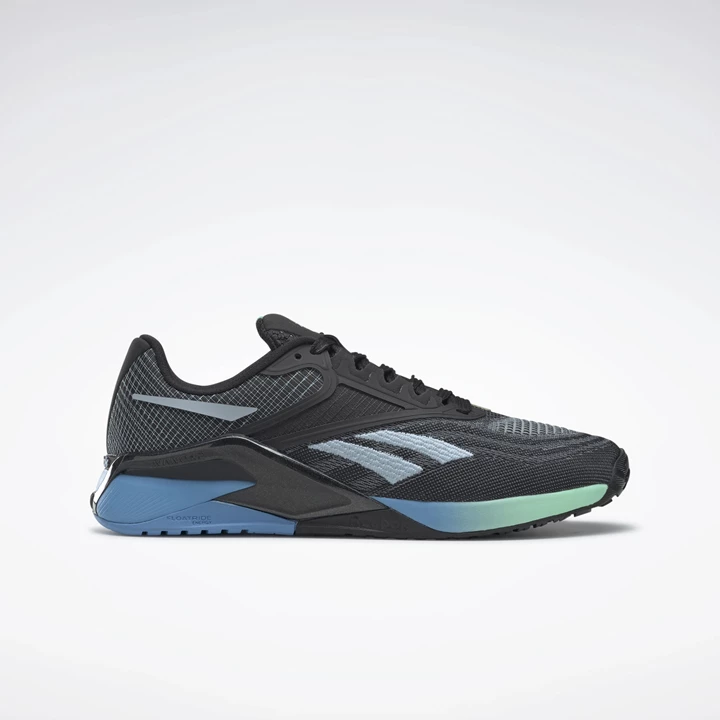 Zapatillas Deportivos Reebok Nano X2 Mujer Negras Azules Verde Menta | 208153ZKC