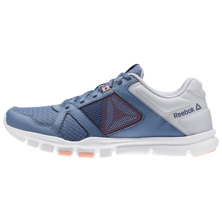 Zapatillas Deportivos Reebok Yourflex Trainette 10 MT Mujer Azules Gris Rosas Blancas | 086791DYF