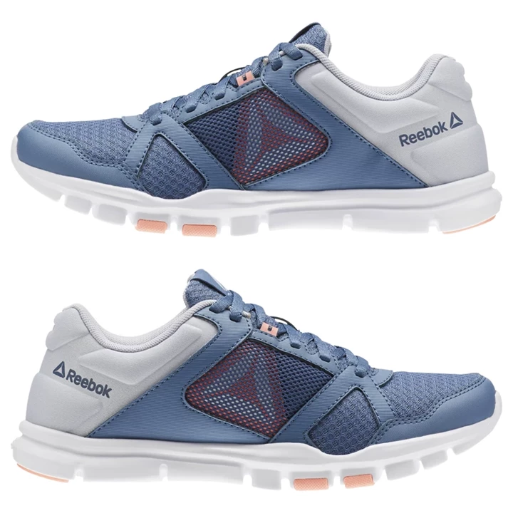 Zapatillas Deportivos Reebok Yourflex Trainette 10 MT Mujer Azules Gris Rosas Blancas | 086791DYF