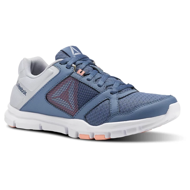 Zapatillas Deportivos Reebok Yourflex Trainette 10 MT Mujer Azules Gris Rosas Blancas | 086791DYF