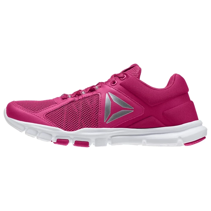 Zapatillas Deportivos Reebok Yourflex Trainette 9.0 MT Mujer Rosas Blancas Plateadas | 296378GLQ