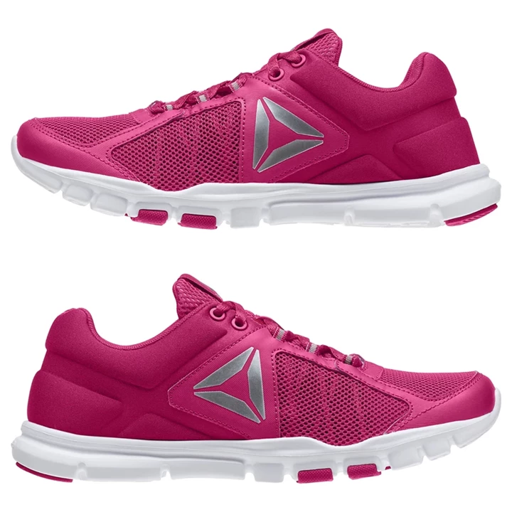 Zapatillas Deportivos Reebok Yourflex Trainette 9.0 MT Mujer Rosas Blancas Plateadas | 296378GLQ