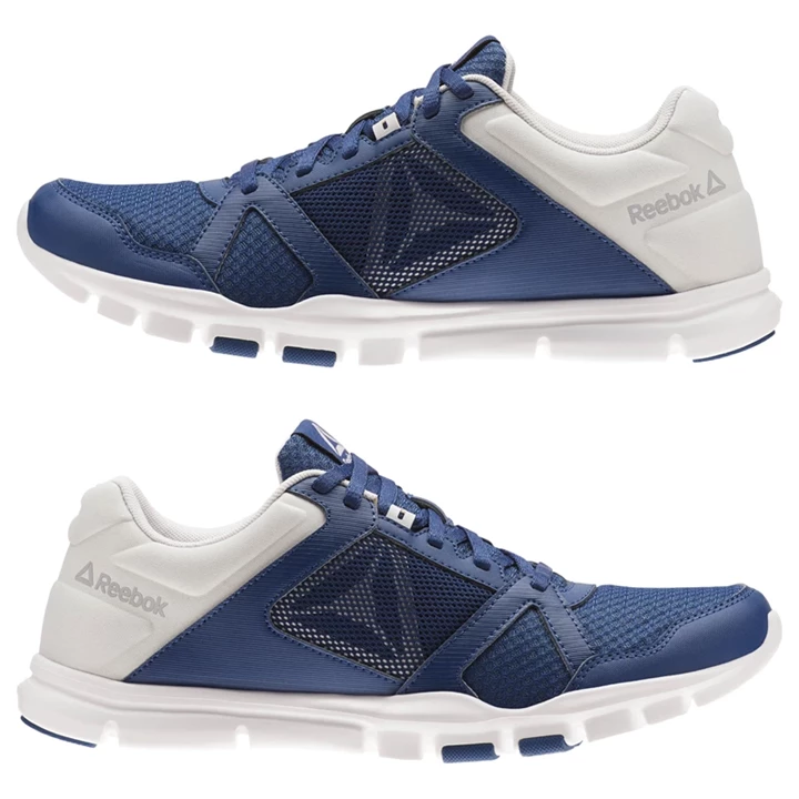 Zapatillas Deportivos Reebok Yourflex Train 10 MT Hombre Azules Blancas Gris | 306492AHR