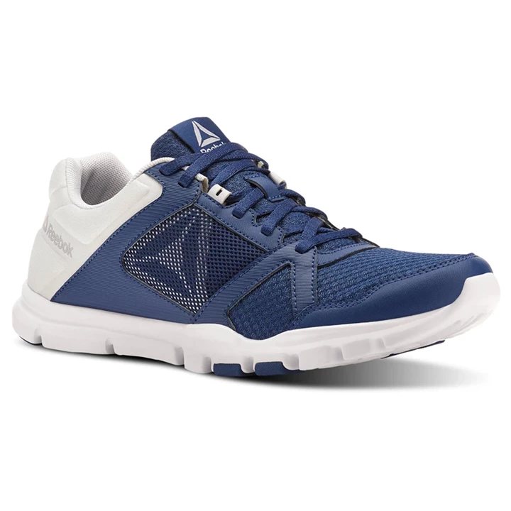 Zapatillas Deportivos Reebok Yourflex Train 10 MT Hombre Azules Blancas Gris | 306492AHR