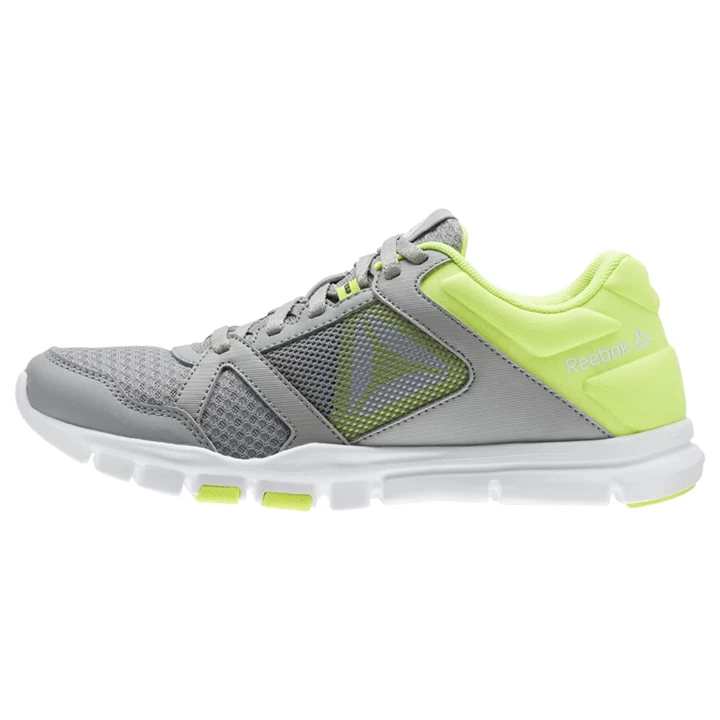 Zapatillas Deportivos Reebok Yourflex Trainette 10 MT Mujer Gris Amarillo Blancas | 458203HXS