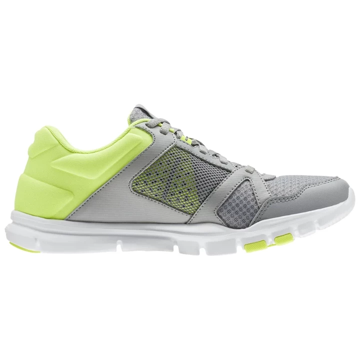 Zapatillas Deportivos Reebok Yourflex Trainette 10 MT Mujer Gris Amarillo Blancas | 458203HXS