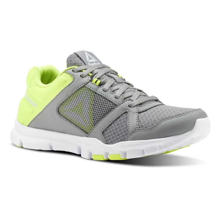 Zapatillas Deportivos Reebok Yourflex Trainette 10 MT Mujer Gris Amarillo Blancas | 458203HXS